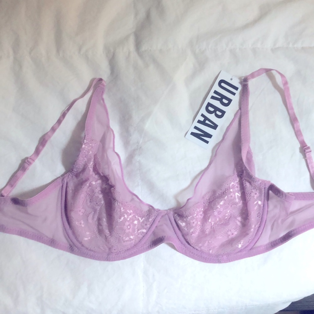 URBAN Out From Under Mesh Lace Bra 34D